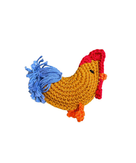 Spilla crochet Gallo