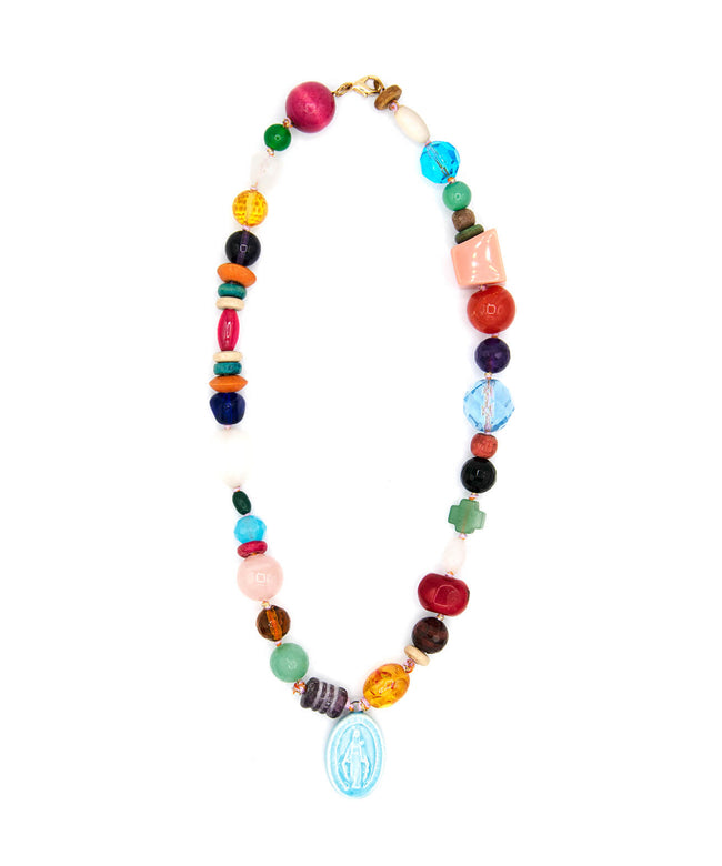 Collana "Tutti Frutti" con ciondolo in ceramica