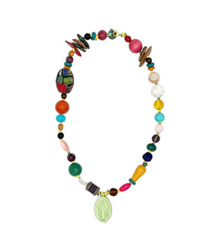 Collana "Tutti Frutti" con ciondolo in ceramica