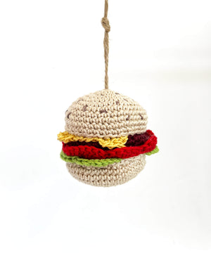 Decorazione crochet "Hamburger"