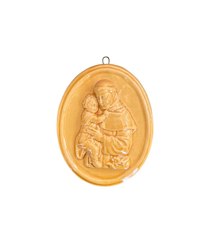 Medaglione “Sant’Antonio da Padova” in ceramica (M)