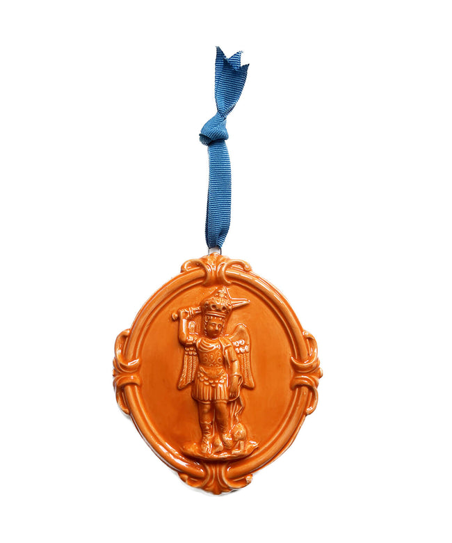 Medaillon aus glasierter Keramik "Sant'Antonio da Padova".