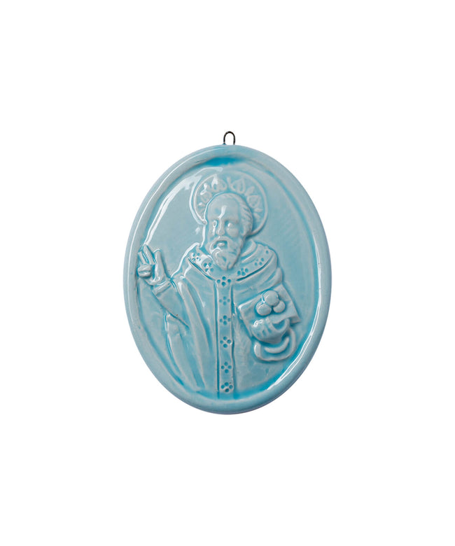 Medaglione “San Nicola di Bari” in ceramica (M)