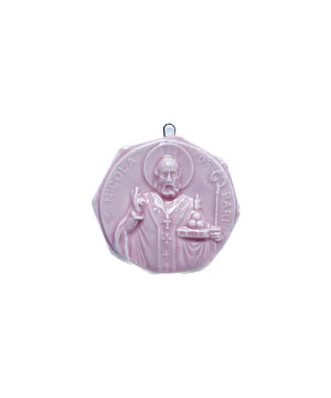 Medaglione “San Nicola di Bari” in ceramica (XS)