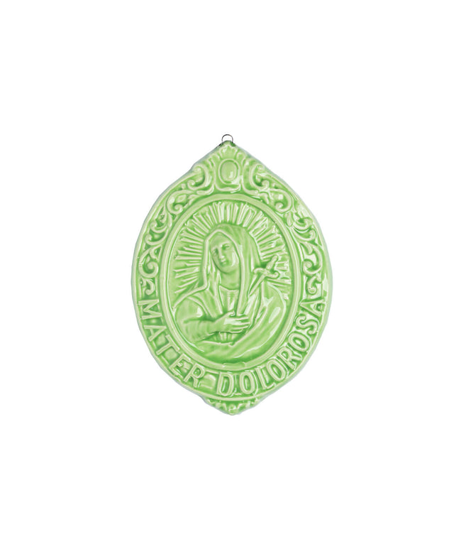 Medaglione “Madonna Addolorata” in ceramica (M)