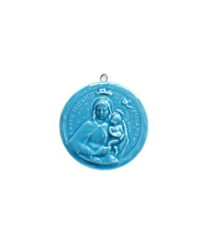 Medaglione “Madonna dell'Arco” in ceramica (S)