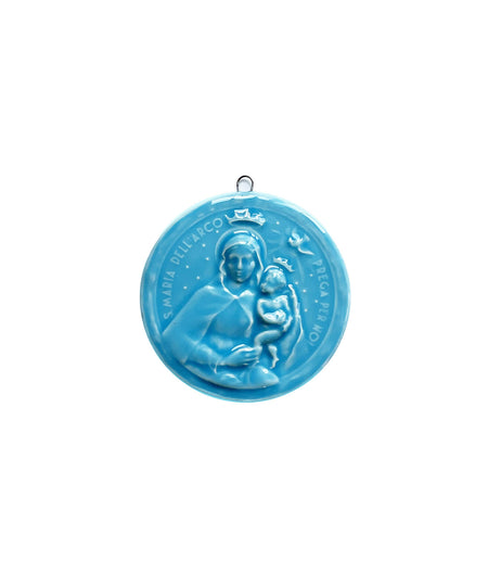 Medaglione “Madonna dell'Arco” in ceramica (S)