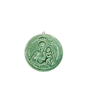 Medaglione “Madonna dell'Arco” in ceramica (S)