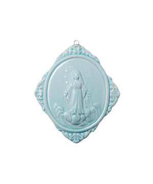 Medaglione “Madonna Assunta in Cielo” in ceramica (M)