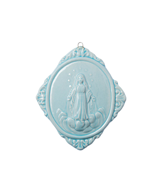 Medaglione “Madonna Assunta in Cielo” in ceramica (M)