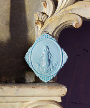 Medaglione “Madonna Assunta in Cielo” in ceramica (M)