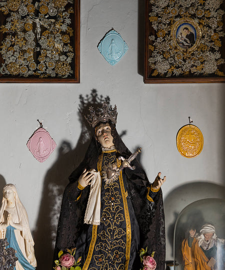 Medaglione “Madonna Assunta in Cielo” in ceramica (M)
