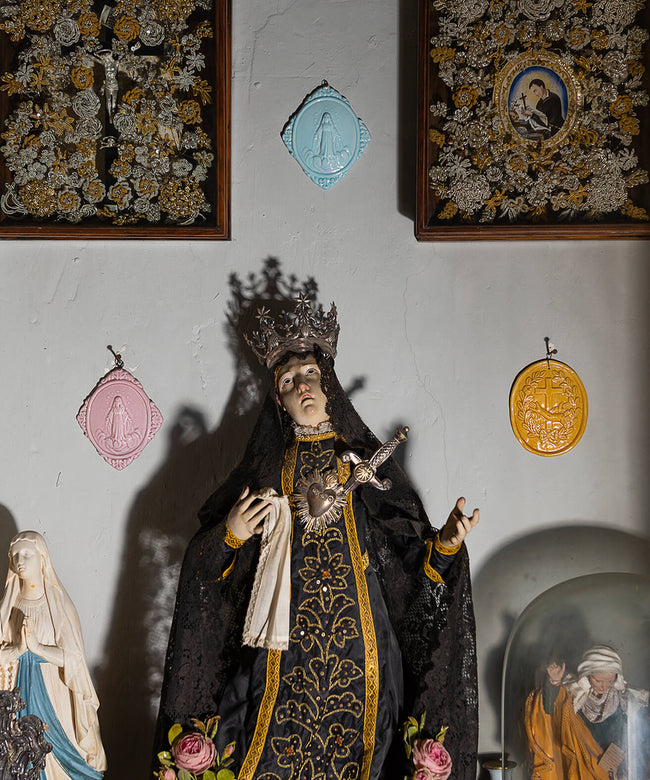 Medaglione “Madonna Assunta in Cielo” in ceramica (M)