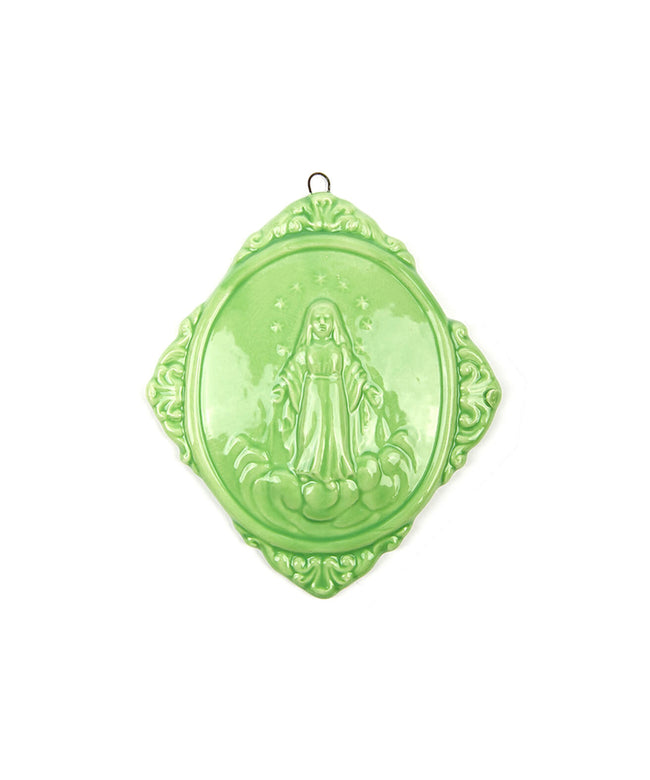 Medaglione “Madonna Assunta in Cielo” in ceramica (M)