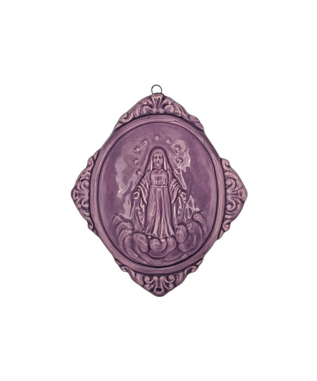 Medaglione “Madonna Assunta in Cielo” in ceramica (M)