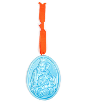 Medaglione “Madonna del Carmine” in ceramica (M)