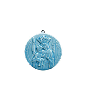 Medaglione “Madonna delle Grazie” in ceramica (S)