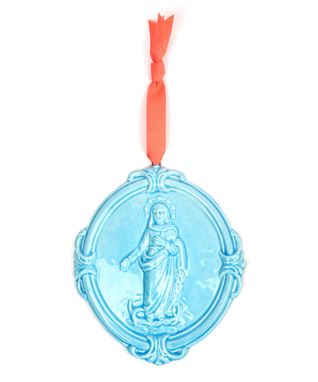 Medaglione “Madonna Immacolata” in ceramica (L)