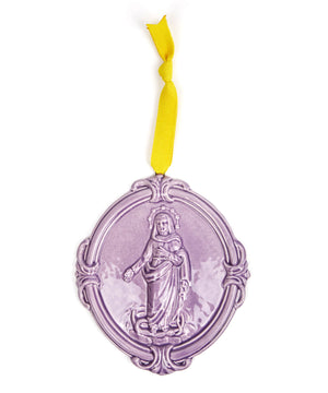 Medaglione “Madonna Immacolata” in ceramica (L)