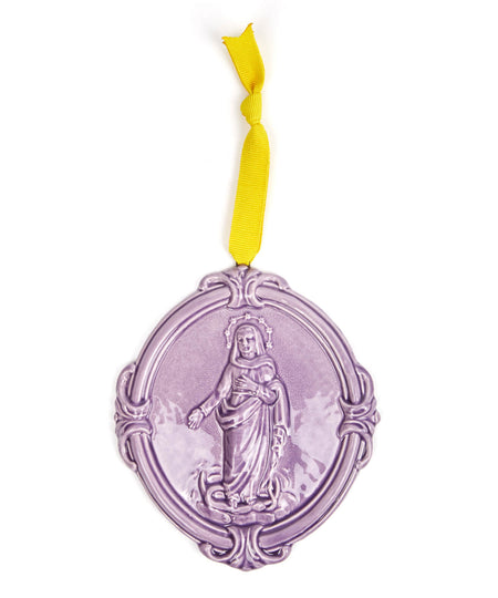 Medaglione “Madonna Immacolata” in ceramica (L)