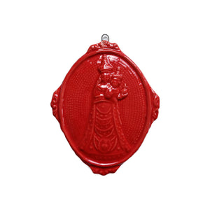 Medaillon aus glasierter Keramik "Sant'Antonio da Padova".