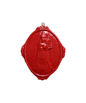 Medaglione “Madonna di Loreto” in ceramica (M)