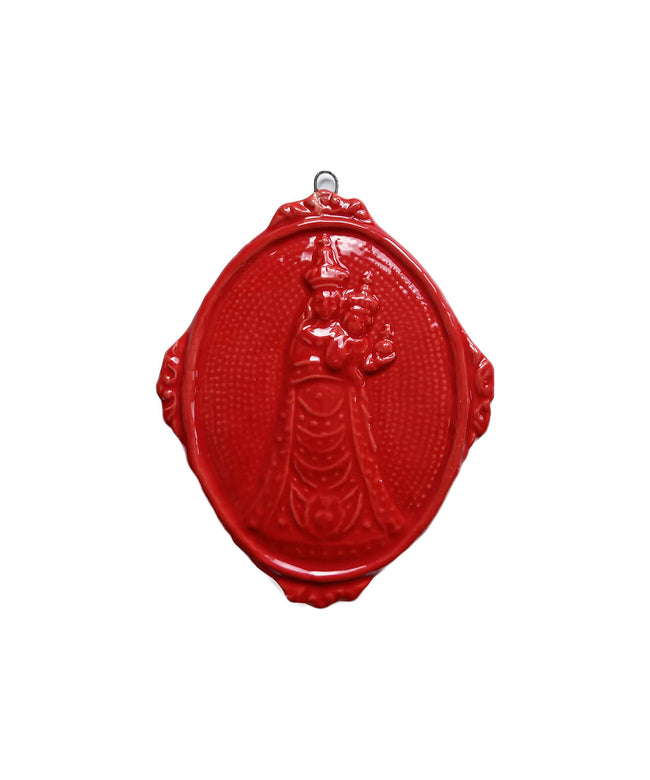 Medaglione “Madonna di Loreto” in ceramica (M)