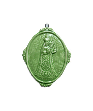 Medaglione “Madonna di Loreto” in ceramica (M)