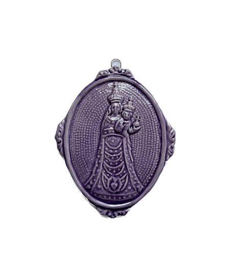 Medaglione “Madonna di Loreto” in ceramica (M)