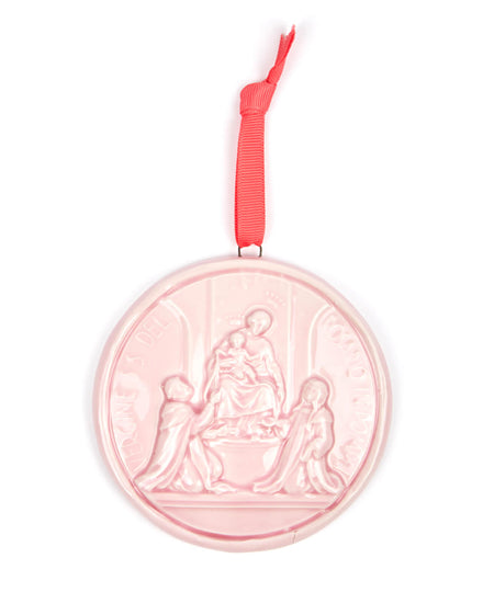 Medaglione “Madonna di Pompei” in ceramica (M)