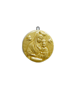 Medaglione “Madonna del Pozzo” in ceramica (XS)