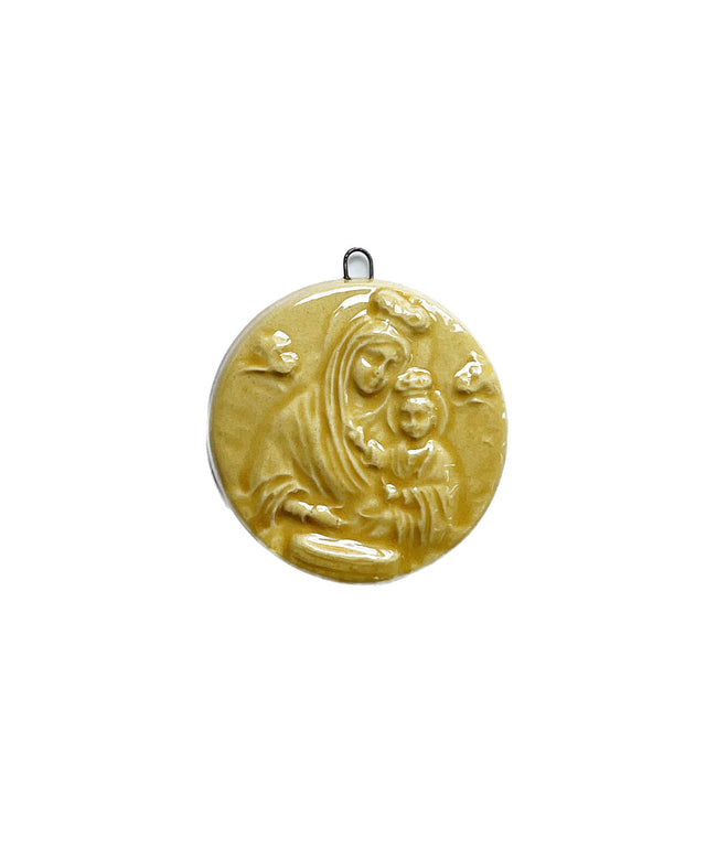Medaglione “Madonna del Pozzo” in ceramica (XS)