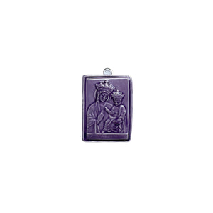 Medaillon aus glasierter Keramik "Sant'Antonio da Padova".