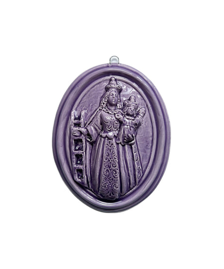 Medaglione “Madonna della Scala” in ceramica (M)