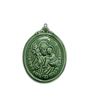 Medaglione “San Giuseppe” in ceramica (M)