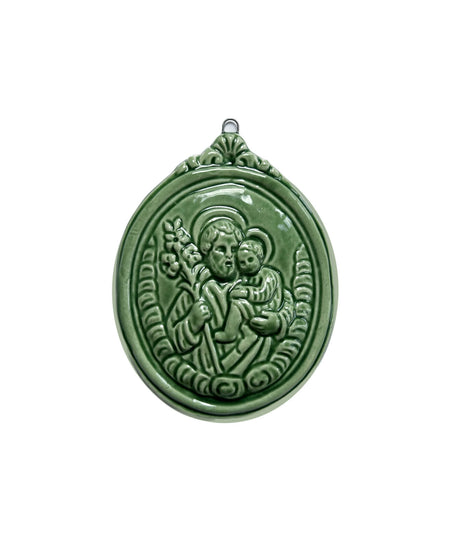 Medaglione “San Giuseppe” in ceramica (M)