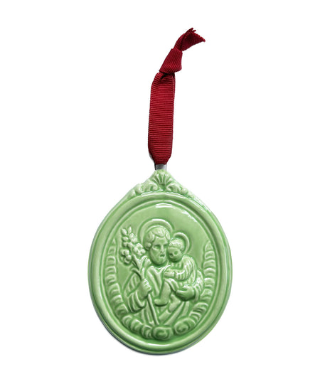 Medaglione “San Giuseppe” in ceramica (M)