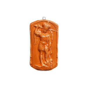 Medaglione “San Michele Arcangelo” in ceramica (M)