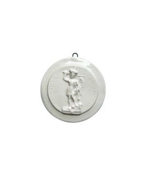 Medaglione “San Michele Arcangelo” in ceramica (S)
