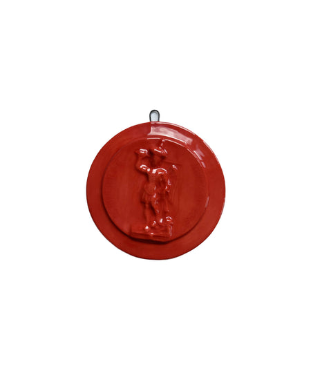 Medaglione “San Michele Arcangelo” in ceramica (S)