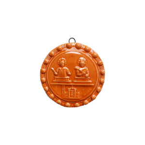 Medaillon aus glasierter Keramik "Sant'Antonio da Padova".