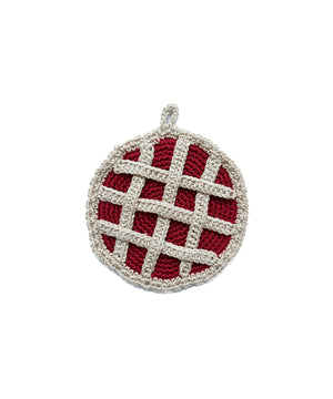 Crochet kitchen pot holder “Pizza”