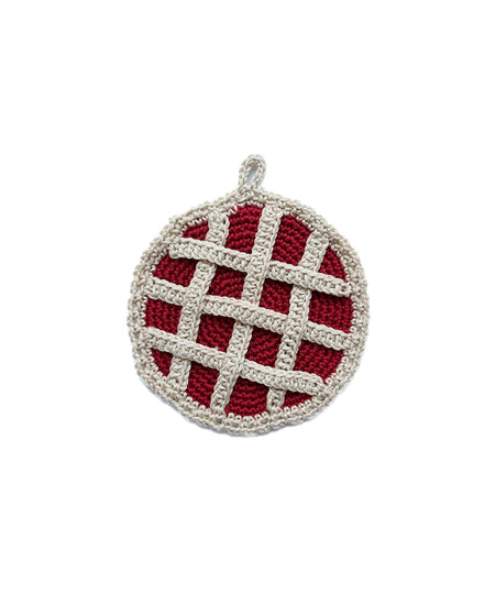 Crochet kitchen pot holder “Pizza”