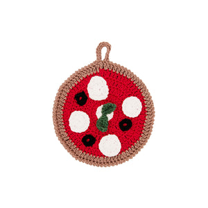 Crochet kitchen pot holder “Pizza”