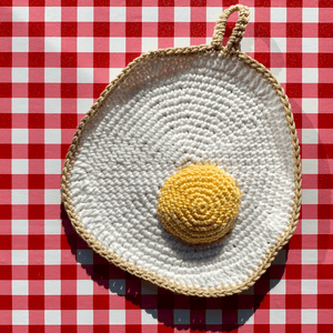 Crochet kitchen pot holder “Pizza”