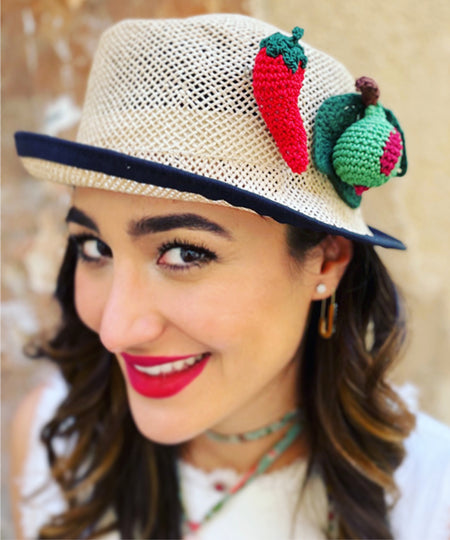 Spilla crochet "Peperoncino"